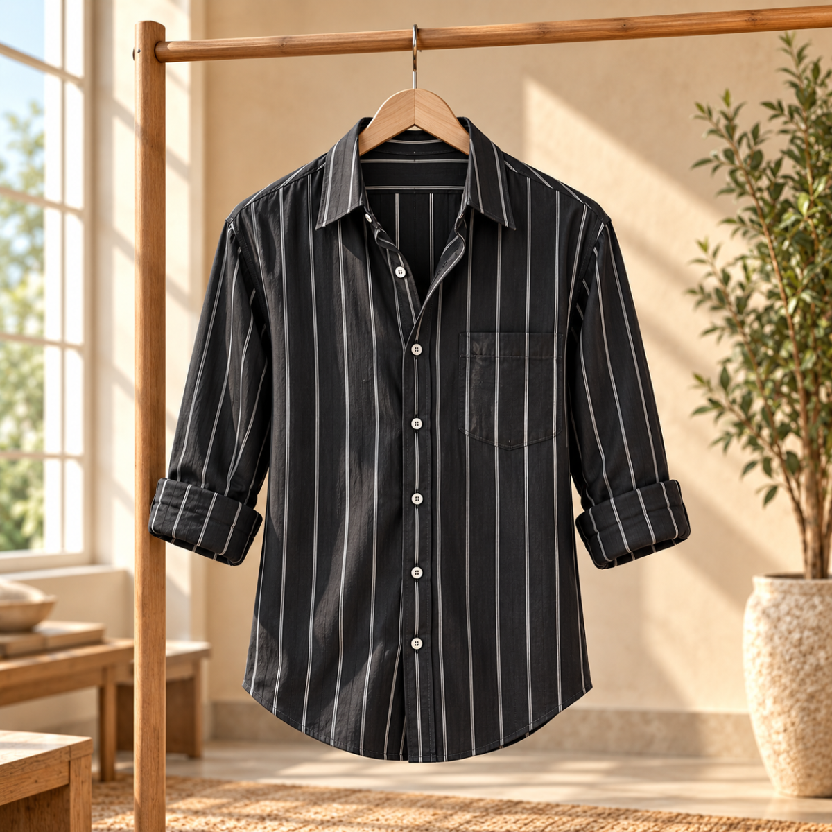 Classic Striped Shirt for Everyday Style ( CS3 )
