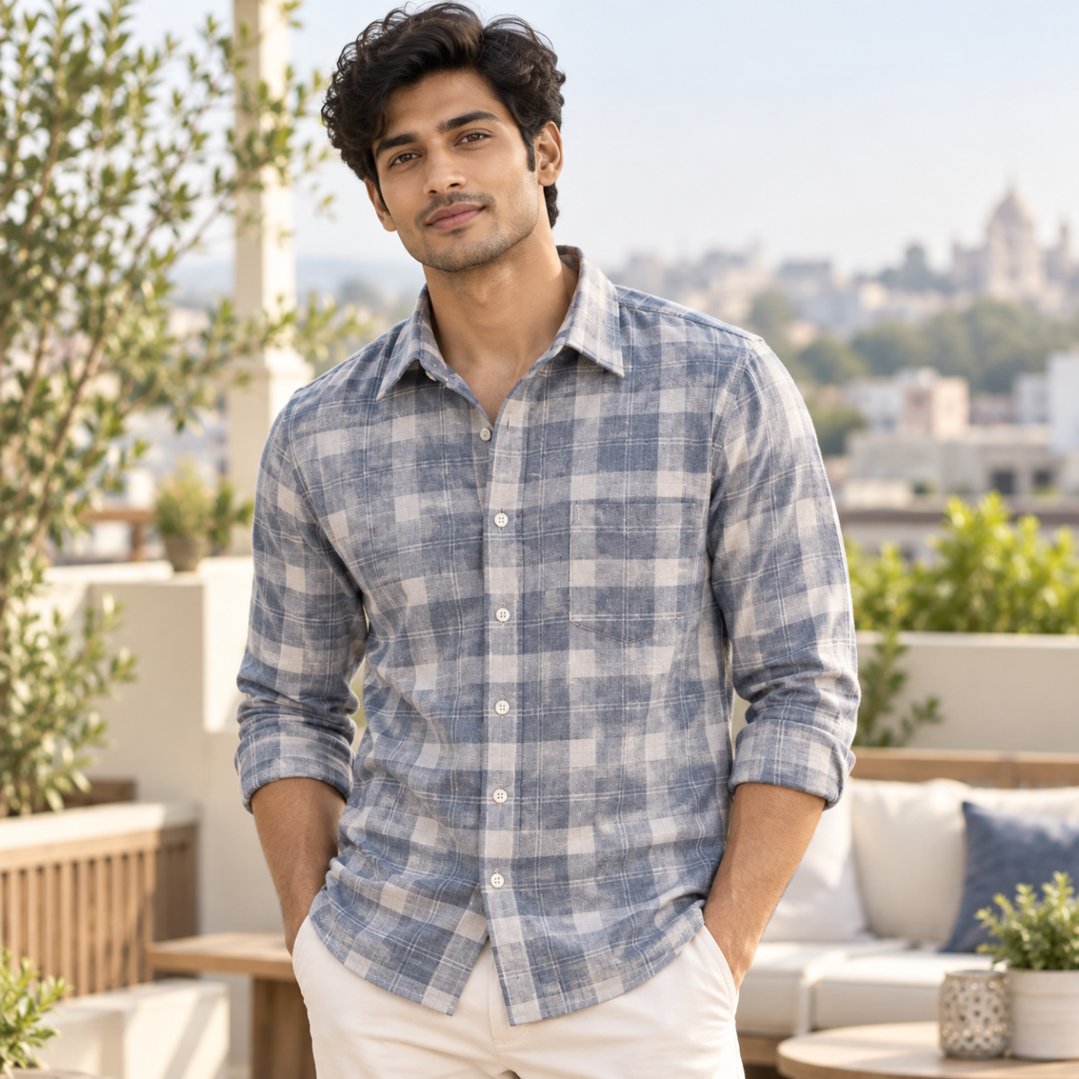 3 Pack Premium Checked Everyday Shirts for Men ( C2 )