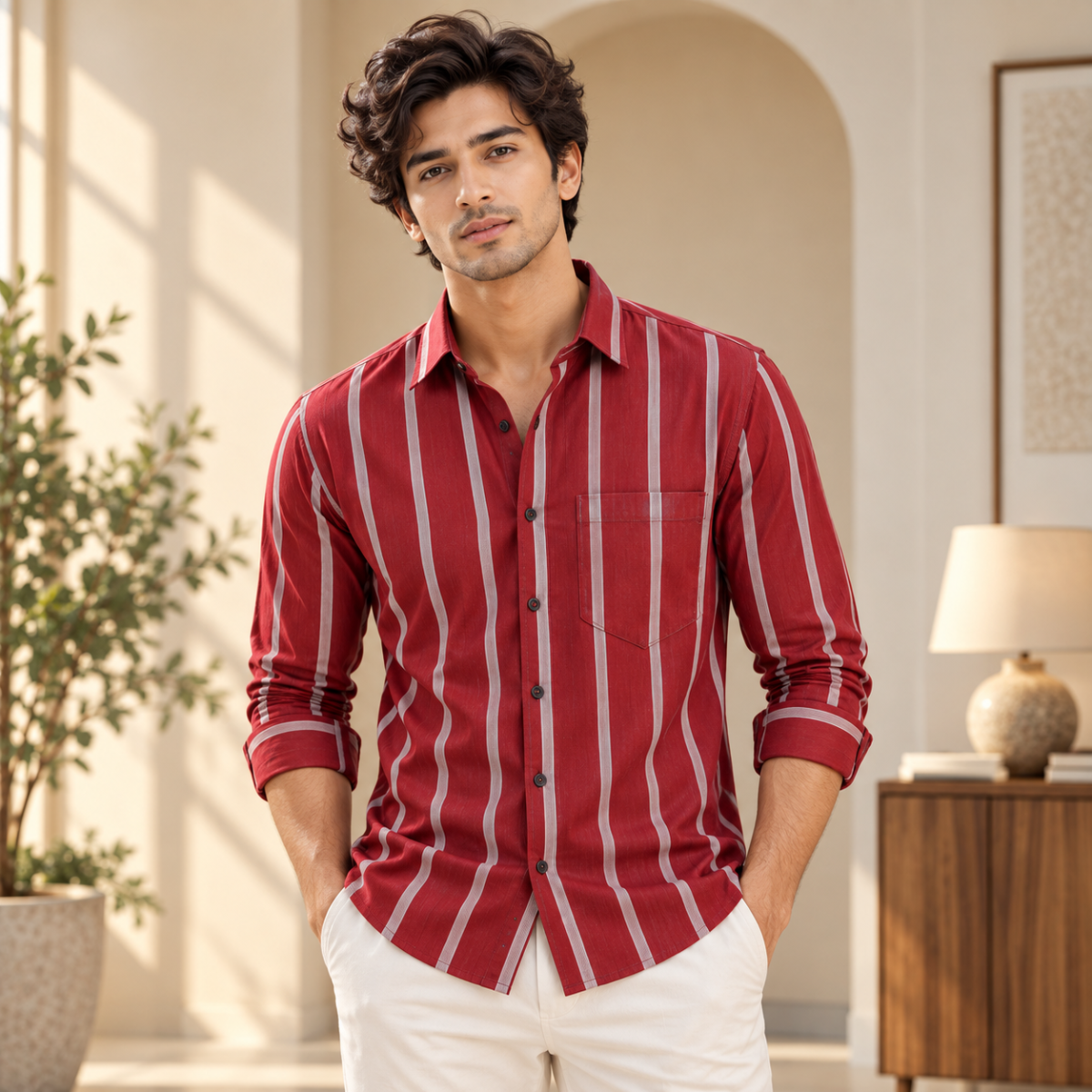 Classic Striped Shirt for Everyday Style ( CS5 )
