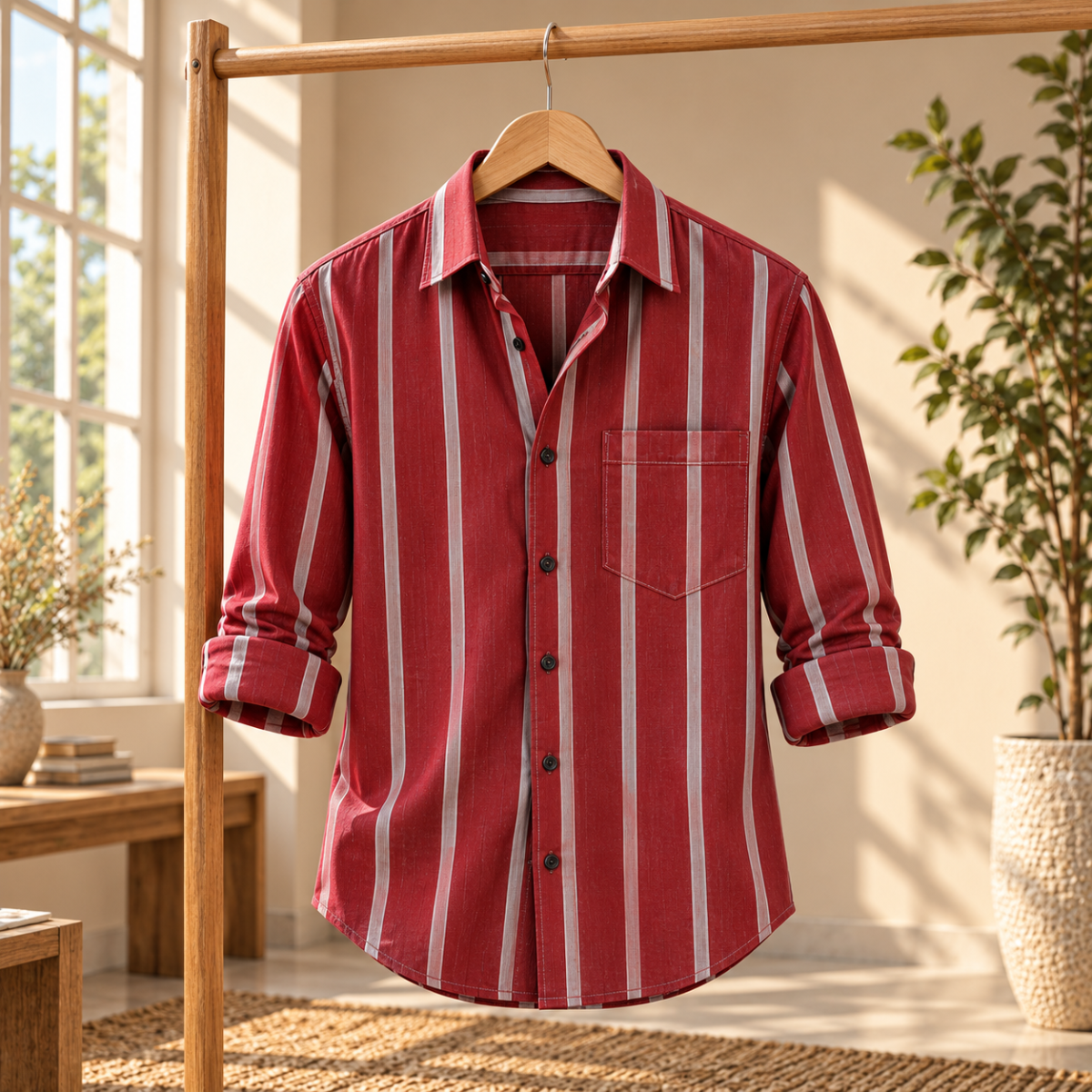 Classic Striped Shirt for Everyday Style ( CS5 )