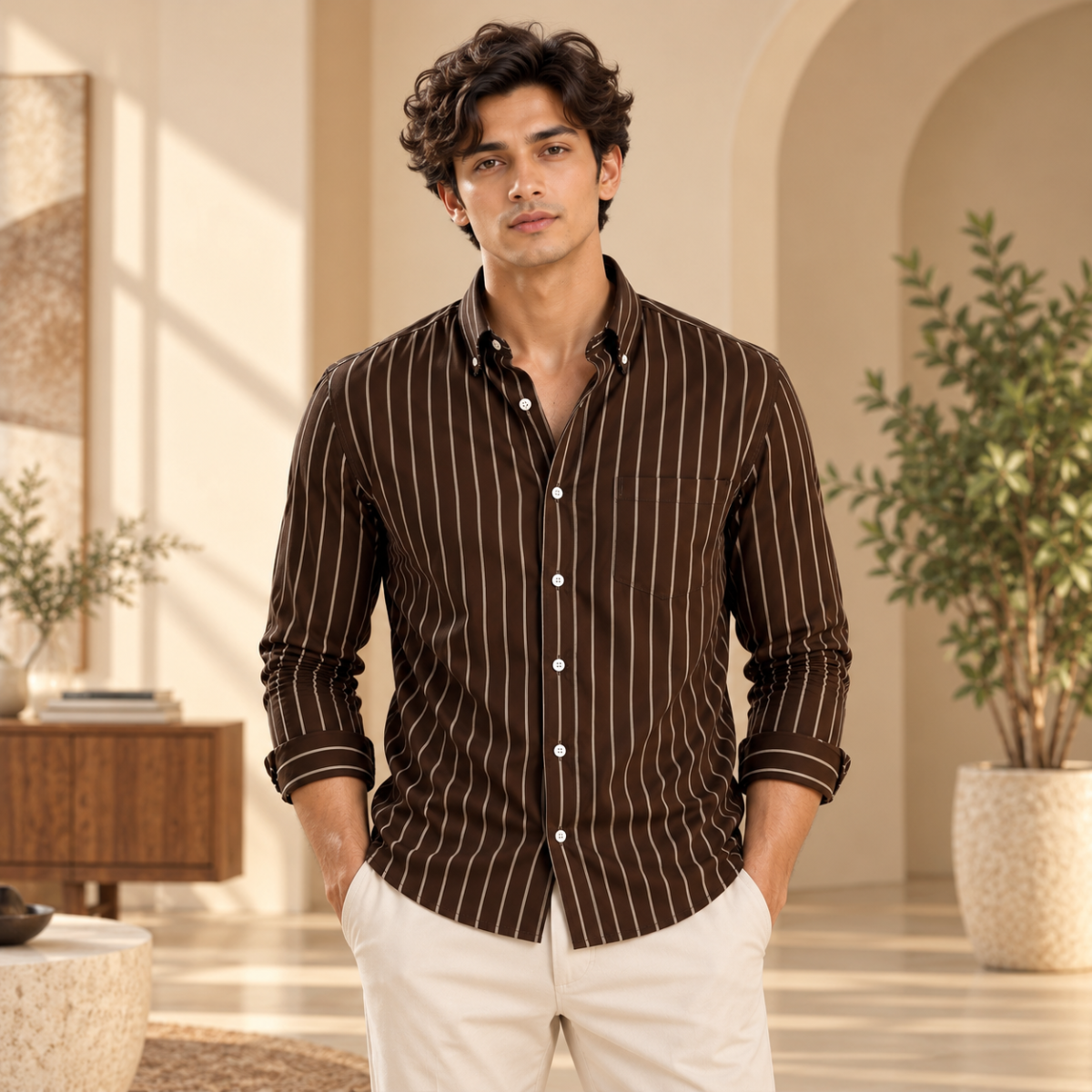 Classic Striped Shirt for Everyday Style ( CS6 )
