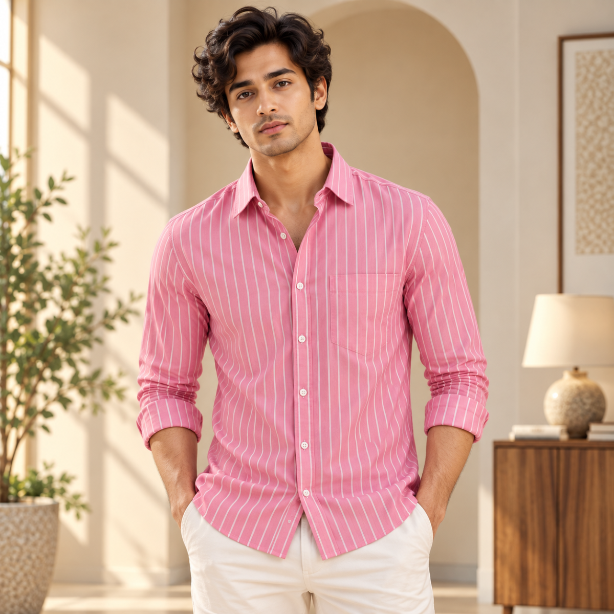 Classic Striped Shirt for Everyday Style ( CS8 )