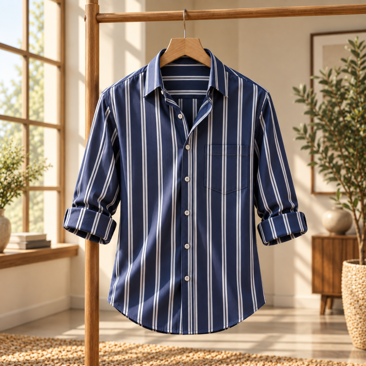 Classic Striped Shirt for Everyday Style ( CS9 )