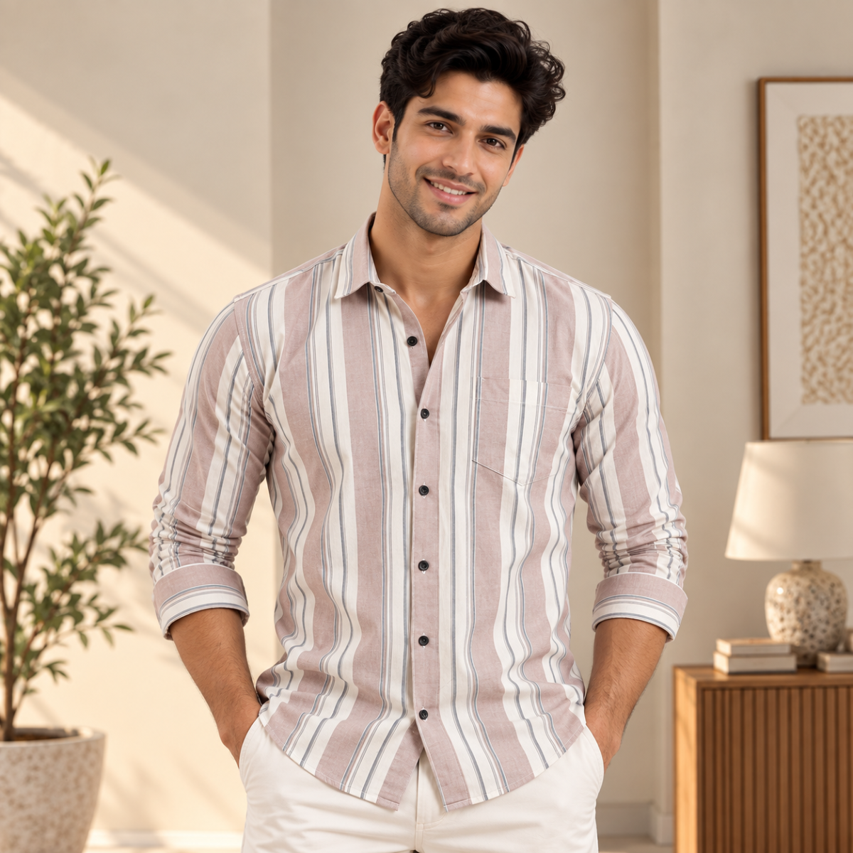 Classic Striped Shirt for Everyday Style ( CS10 )