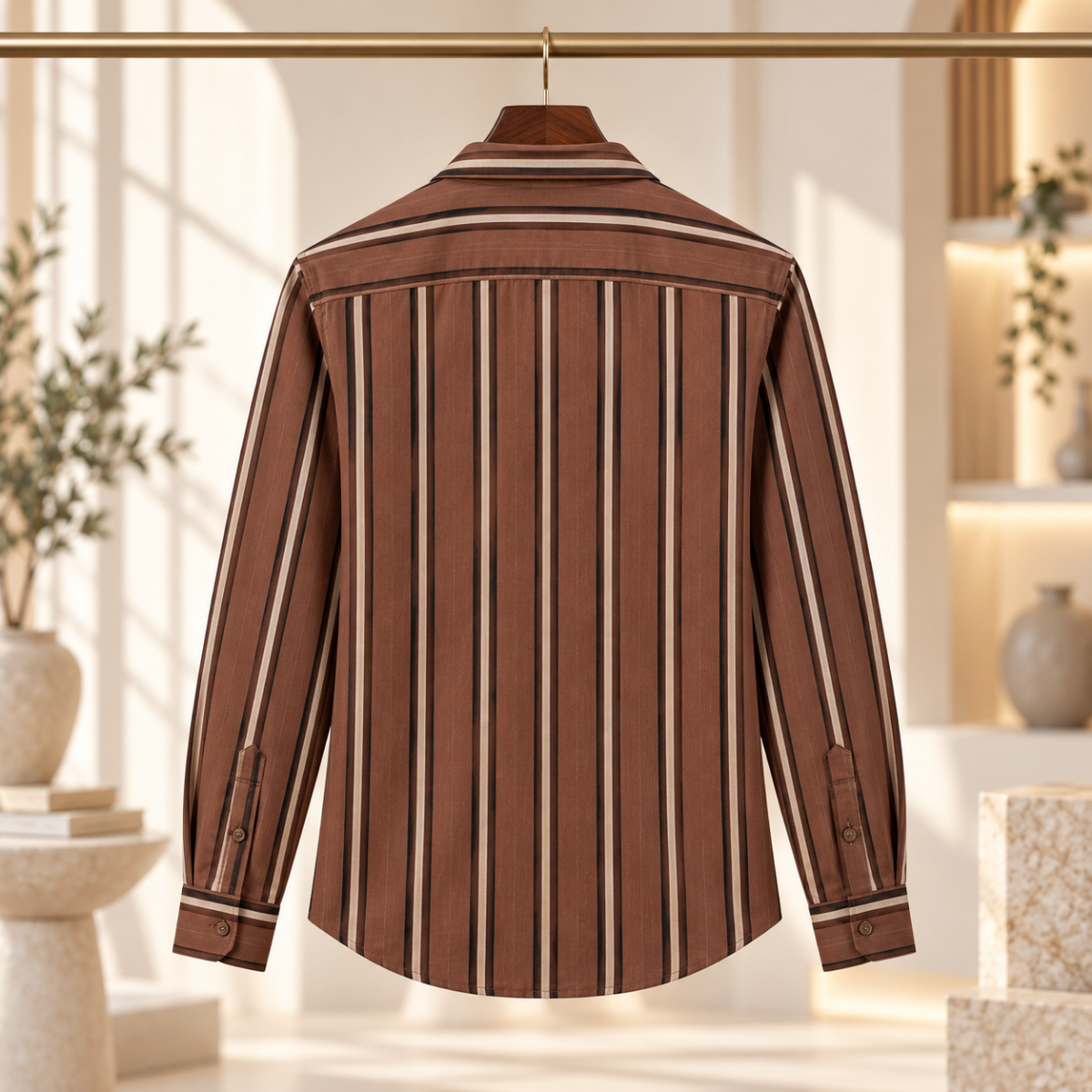 3 Pack Classic Fit Premium Striped Shirts for Men ( SS5 )