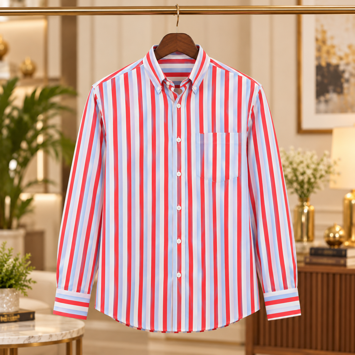 3 Pack Classic Fit Premium Striped Shirts for Men ( SS6 )