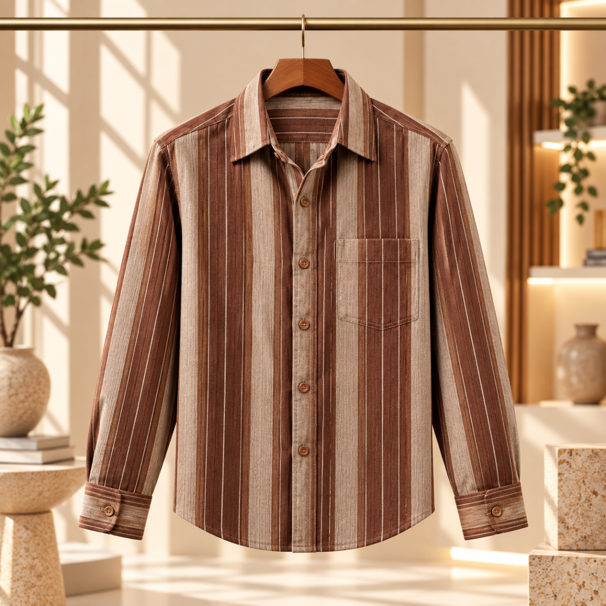 3 Pack Classic Fit Premium Striped Shirts for Men ( SS9 )