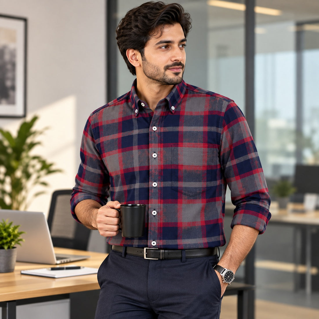 Classic Checked Shirt for Men | C11