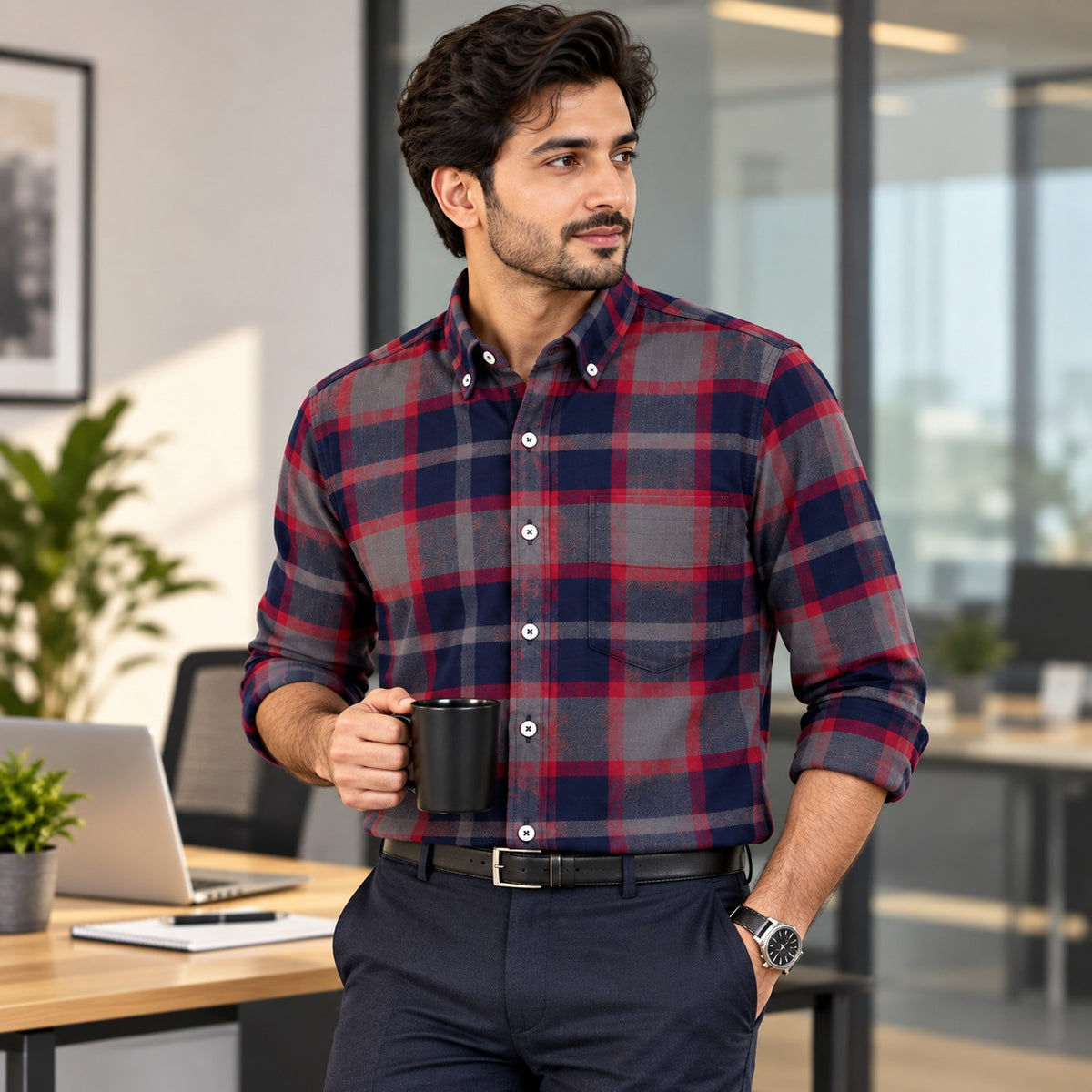 Classic Checked Shirt for Men | C11