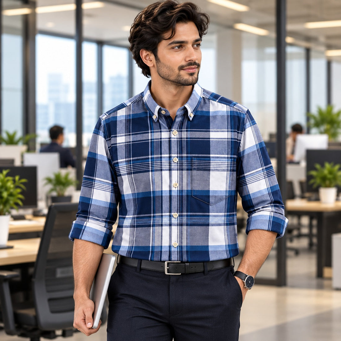 Classic Checked Shirt for Men | C15