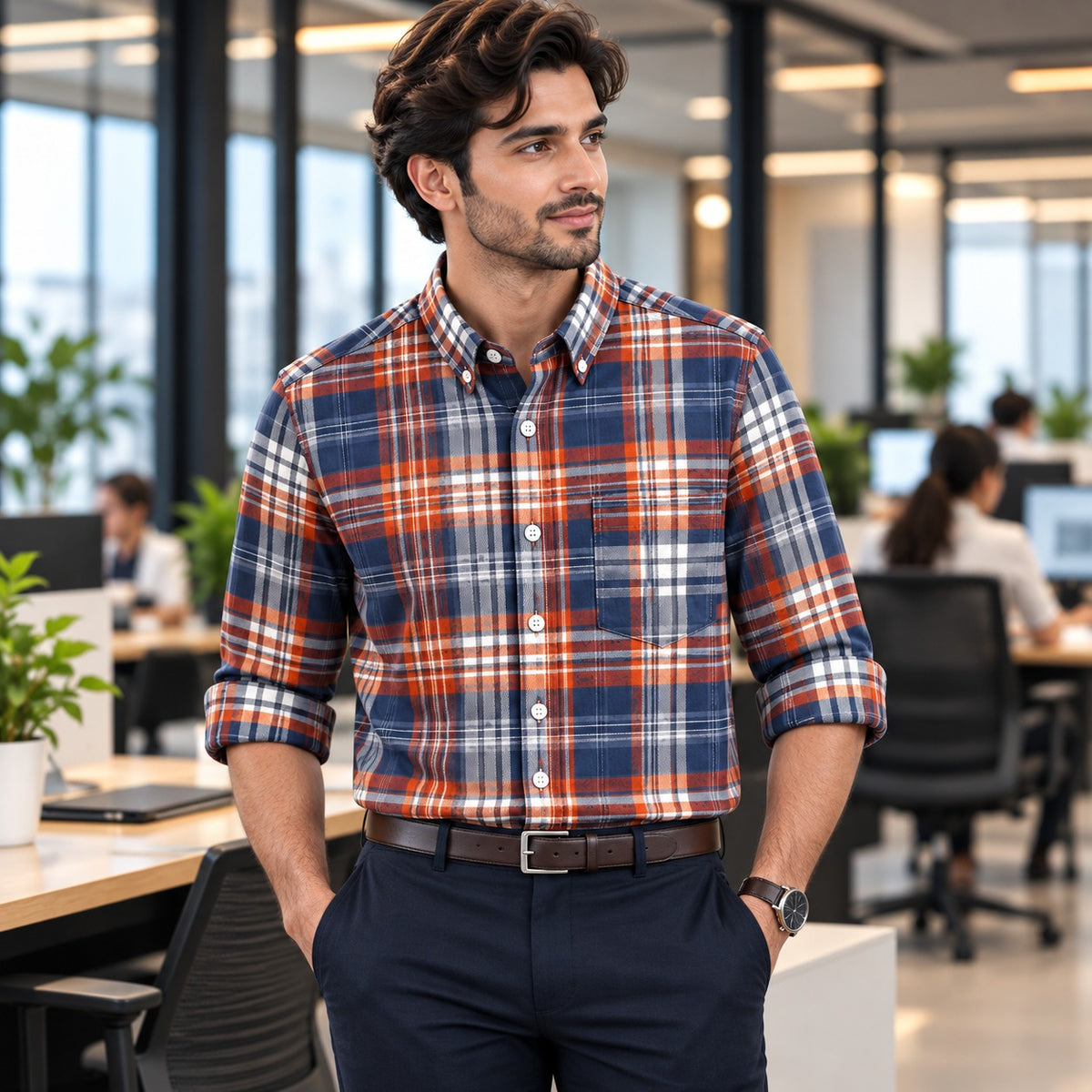 Classic Checked Shirt for Men | C16